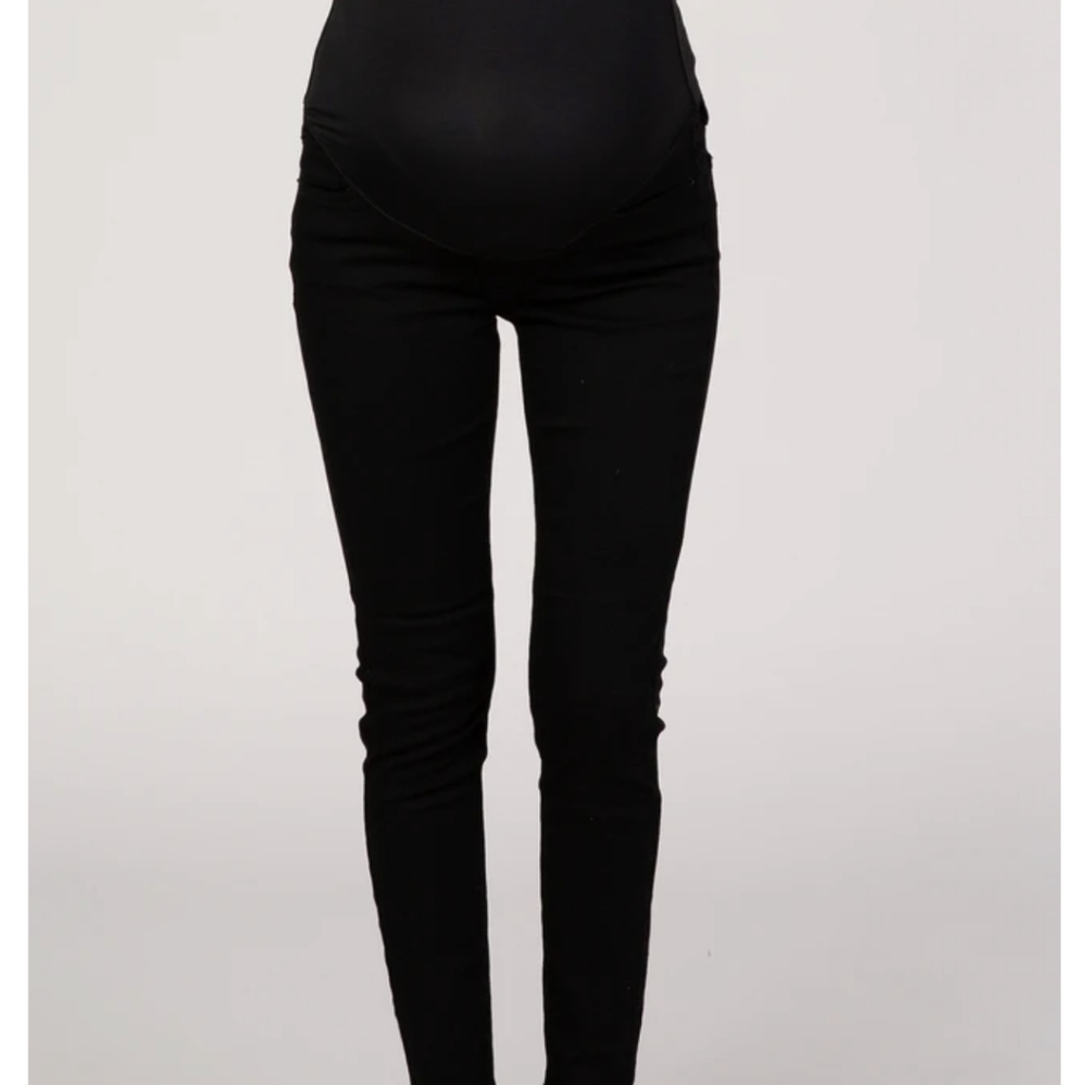 COPY - PinkBlush Black Maternity Skinny Jeans
